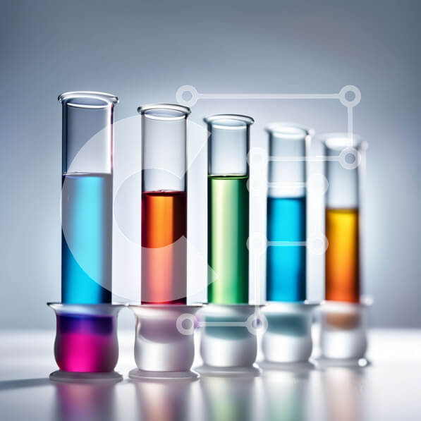 Intra Συλλεκτικό Ξύλινο Παζλ Plywood  4mm - Πολύχρωμοι δοκιμαστικοί σωλήνες με διαφορετικά υγρά Σε Ξύλινο Κουτί - Διαστάσεις Puzzle: 10x10 cm – 25 κομμάτια