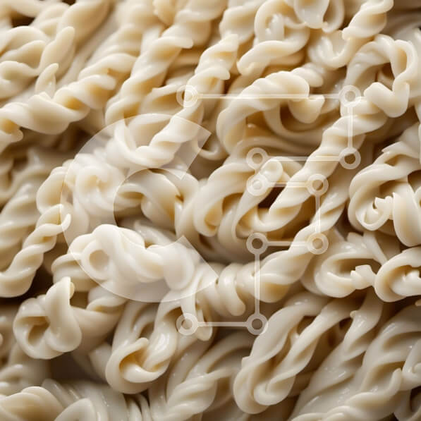 Σετ των 2 Intra Συλλεκτικό Ξύλινο Παζλ Plywood  4mm - Νόστιμη εικόνα των λευκών νουντλς σε ένα μπολ Σε Ξύλινο Κουτί - Διαστάσεις: 10x10 cm – 25 κομμάτια