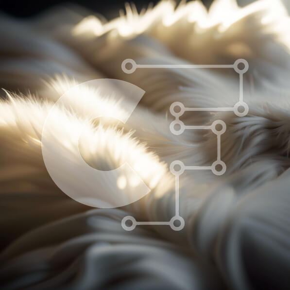 Intra Συλλεκτικό Ξύλινο Παζλ Plywood  4mm - Όμορφη κινηματογράφηση σε πρώτο πλάνο της λευκής ασαφής κουβέρτας με το φως του ήλιου Σε Ξύλινο Κουτί - Διαστάσεις Puzzle: 10x10 cm – 25 κομμάτια