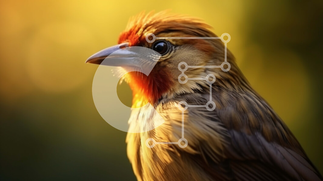 Σετ των 2 Intra Συλλεκτικό Ξύλινο Παζλ Plywood  4mm - Καφέ πουλί με γερμένο κεφάλι Σε Ξύλινο Κουτί - Διαστάσεις: 10x10 cm – 25 κομμάτια