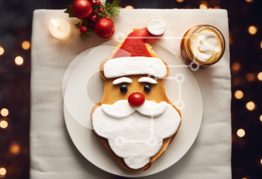 Σετ των 2 Intra Συλλεκτικό Ξύλινο Παζλ Plywood  4mm - Τηγανίτα Άγιου Βασίλη με φλιτζάνι καφέ Σε Ξύλινο Κουτί - Διαστάσεις: 10x10 cm – 25 κομμάτια