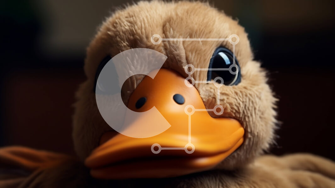 Intra Συλλεκτικό Ξύλινο Παζλ Plywood  4mm - Παιχνίδι γεμιστή πάπιας με πορτοκαλί ράμφος και καφέ σώμα Σε Ξύλινο Κουτί - Διαστάσεις: 10x10 cm – 25 κομμάτια