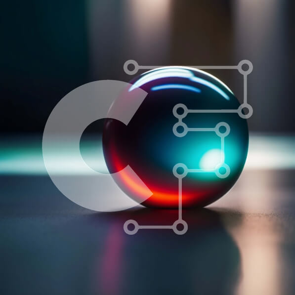 Intra Συλλεκτικό Ξύλινο Παζλ Plywood  4mm - Δονούμενη και φωτισμένη μπάλα σε σκοτεινό φόντο Σε Ξύλινο Κουτί - Διαστάσεις Puzzle: 10x10 cm – 25 κομμάτια