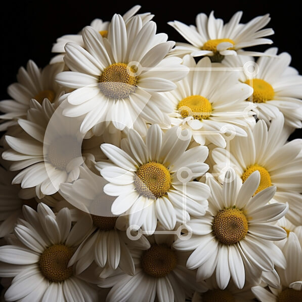 Σετ των 2 Intra Συλλεκτικό Ξύλινο Παζλ Plywood  4mm - Όμορφη λευκή ανθοδέσμη σε βάζο Σε Ξύλινο Κουτί - Διαστάσεις: 10x10 cm – 25 κομμάτια