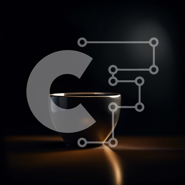 Σετ των 2 Intra Συλλεκτικό Ξύλινο Παζλ Plywood  4mm - Ζεστή εικόνα ενός φλυτζανιού μαύρου καφέ σε ένα δωμάτιο με χαμηλό φωτισμό Σε Ξύλινο Κουτί - Διαστάσεις: 10x10 cm – 25 κομμάτια