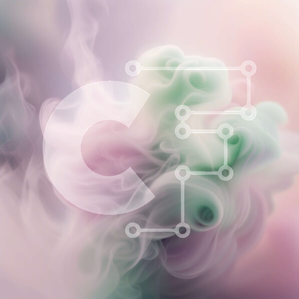 Intra Συλλεκτικό Ξύλινο Παζλ Plywood  4mm - Ζωντανή εικόνα του πολύχρωμου καπνού στροβιλισμού Σε Ξύλινο Κουτί - Διαστάσεις Puzzle: 10x10 cm – 25 κομμάτια