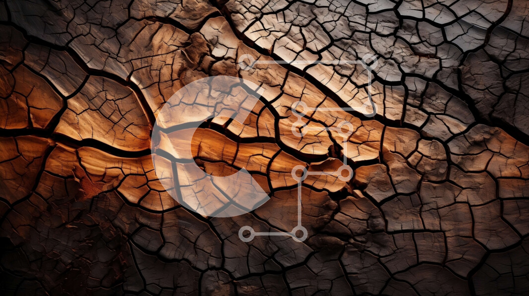 Intra Συλλεκτικό Ξύλινο Παζλ Plywood  4mm - Ρωγμή στο έδαφος με το φως του ήλιου - Φωτογραφία της φύσης από κοντά Σε Ξύλινο Κουτί - Διαστάσεις: 10x10 cm – 25 κομμάτια