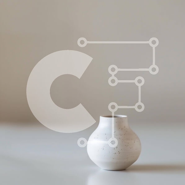 Intra Συλλεκτικό Ξύλινο Παζλ Plywood  4mm - Μικρό λευκό βάζο σε άδειο τραπέζι Σε Ξύλινο Κουτί - Διαστάσεις: 10x10 cm – 25 κομμάτια