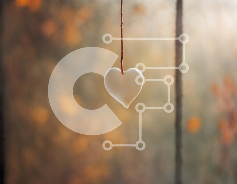 Intra Συλλεκτικό Ξύλινο Παζλ Plywood  4mm - Διακόσμηση σε σχήμα καρδιάς στο φως του φθινοπώρου Σε Ξύλινο Κουτί - Διαστάσεις: 10x10 cm – 25 κομμάτια