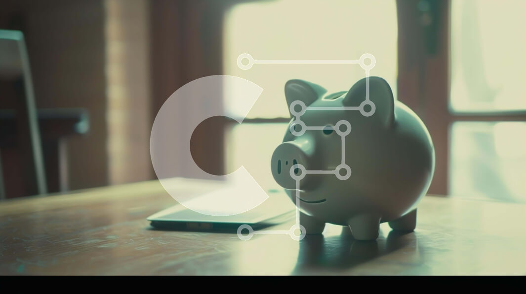 Intra Συλλεκτικό Ξύλινο Παζλ Plywood  4mm - Λευκός κουμπαράς και κινητό τηλέφωνο σε ένα δωμάτιο Σε Ξύλινο Κουτί - Διαστάσεις Puzzle: 10x10 cm – 25 κομμάτια