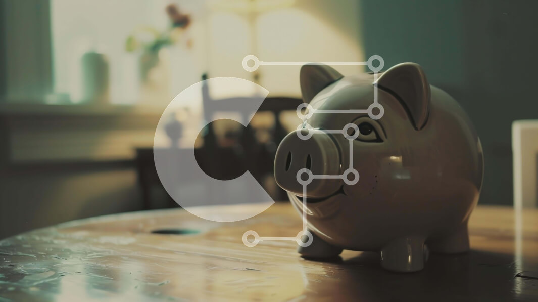 Intra Συλλεκτικό Ξύλινο Παζλ Plywood  4mm - Χαμογελαστός κουμπαράς με ηλεκτρονική συσκευή Σε Ξύλινο Κουτί - Διαστάσεις: 10x10 cm – 25 κομμάτια