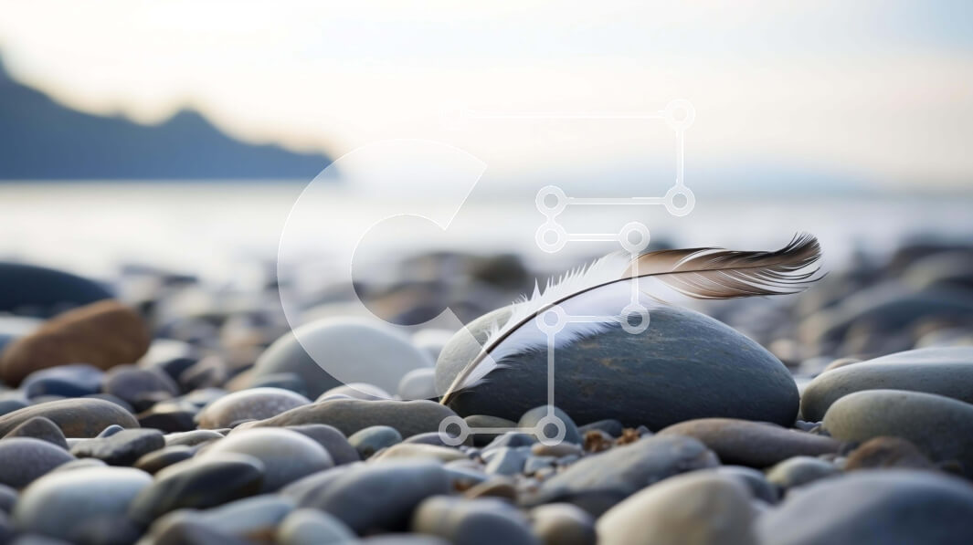 Intra Συλλεκτικό Ξύλινο Παζλ Plywood  4mm - Φτερό σε βράχους κοντά στο νερό Σε Ξύλινο Κουτί - Διαστάσεις: 10x10 cm – 25 κομμάτια