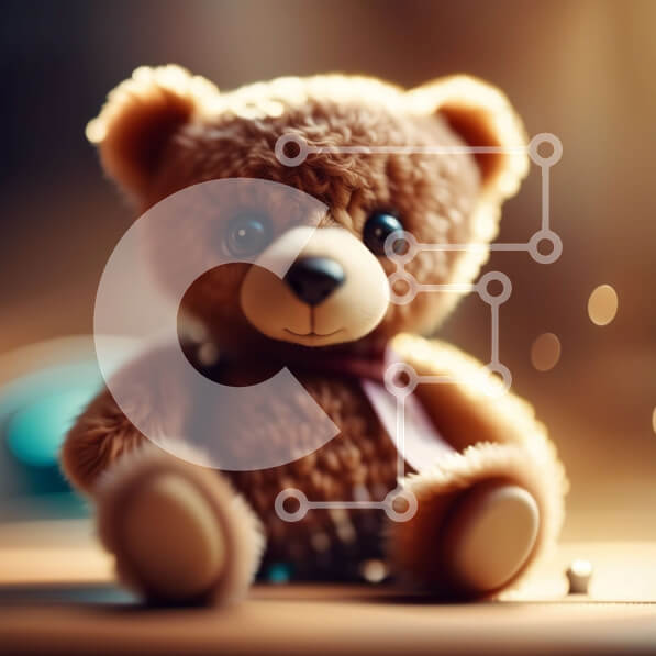 Intra Συλλεκτικό Ξύλινο Παζλ Plywood  4mm - Άνετη και ειρηνική εικόνα ενός μικρού καφέ αρκουδάκι Σε Ξύλινο Κουτί - Διαστάσεις: 10x10 cm – 25 κομμάτια