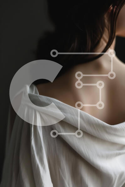 Intra Συλλεκτικό Ξύλινο Παζλ Plywood  4mm - Κομψή γυναίκα με λευκό φόρεμα έξω από τους ώμους Σε Ξύλινο Κουτί - Διαστάσεις Puzzle: 10x10 cm – 25 κομμάτια