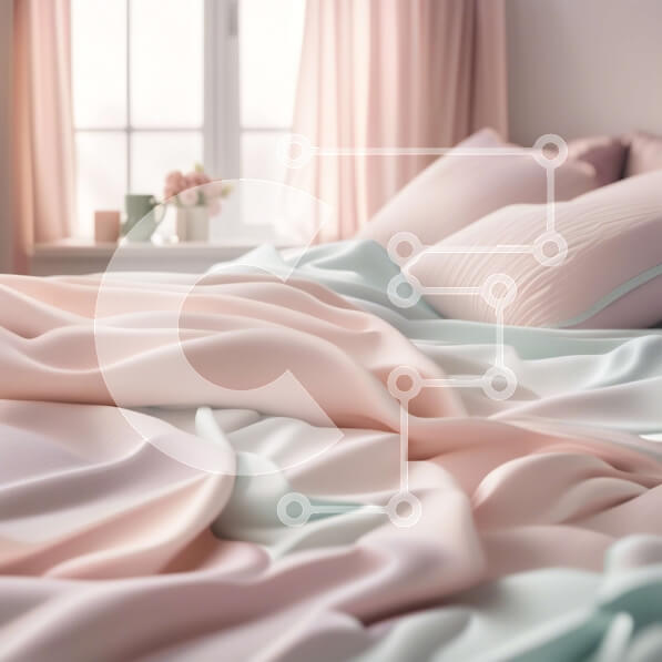 Intra Συλλεκτικό Ξύλινο Παζλ Plywood  4mm - Όμορφο υπνοδωμάτιο με ροζ και πράσινο κάλυμμα Σε Ξύλινο Κουτί - Διαστάσεις Puzzle: 10x10 cm – 25 κομμάτια