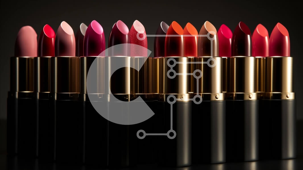 Σετ των 2 Intra Συλλεκτικό Ξύλινο Παζλ Plywood  4mm - Πανέμορφα κραγιόν σε αποχρώσεις του κόκκινου, ροζ και πορτοκαλί σε μαύρο φόντο Σε Ξύλινο Κουτί - Διαστάσεις: 10x10 cm – 25 κομμάτια