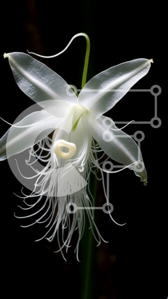 Σετ των 2 Intra Συλλεκτικό Ξύλινο Παζλ Plywood  4mm - Όμορφη εικόνα ενός λευκού λουλουδιού με μακριά λεπτά πέταλα και κίτρινο κέντρο Σε Ξύλινο Κουτί - Διαστάσεις: 10x10 cm – 25 κομμάτια