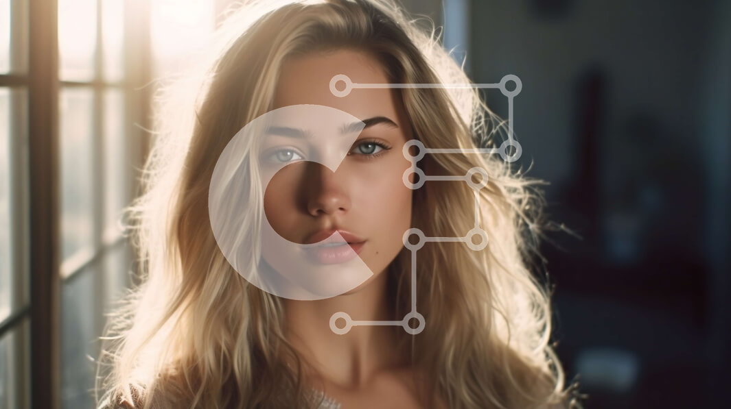 Intra Συλλεκτικό Ξύλινο Παζλ Plywood  4mm - Εκπληκτική ξανθιά γυναίκα που κοιτάζει έξω από το παράθυρο μια ηλιόλουστη μέρα Σε Ξύλινο Κουτί - Διαστάσεις Puzzle: 10x10 cm – 25 κομμάτια