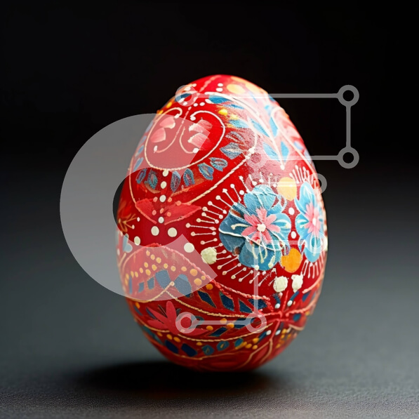 Intra Συλλεκτικό Ξύλινο Παζλ Plywood  4mm - Όμορφη εικόνα ενός διακοσμημένου αυγού του Πάσχα Σε Ξύλινο Κουτί - Διαστάσεις: 10x10 cm – 25 κομμάτια