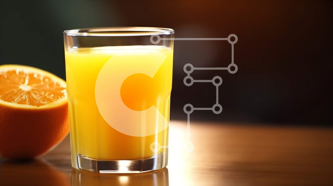 Σετ των 2 Intra Συλλεκτικό Ξύλινο Παζλ Plywood  4mm - Ποτήρι χυμό πορτοκαλιού με φέτα πορτοκάλι σε ξύλινο τραπέζι Σε Ξύλινο Κουτί - Διαστάσεις: 10x10 cm – 25 κομμάτια