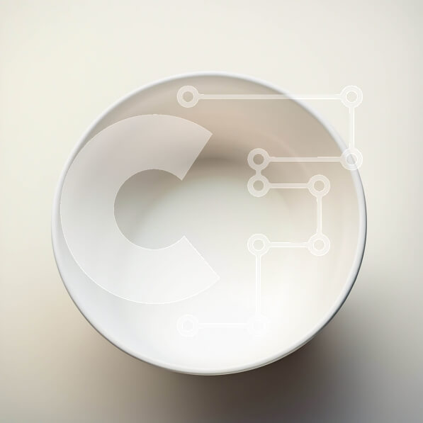 Intra Συλλεκτικό Ξύλινο Παζλ Plywood  4mm - Μινιμαλιστικό λευκό κεραμικό μπολ σε λευκή επιφάνεια Σε Ξύλινο Κουτί - Διαστάσεις: 10x10 cm – 25 κομμάτια