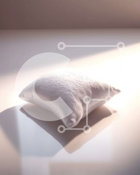 Intra Συλλεκτικό Ξύλινο Παζλ Plywood  4mm - Όμορφη εικόνα ενός λευκού μαξιλαριού σε μια ηλιόλουστη επιφάνεια Σε Ξύλινο Κουτί - Διαστάσεις Puzzle: 10x10 cm – 25 κομμάτια