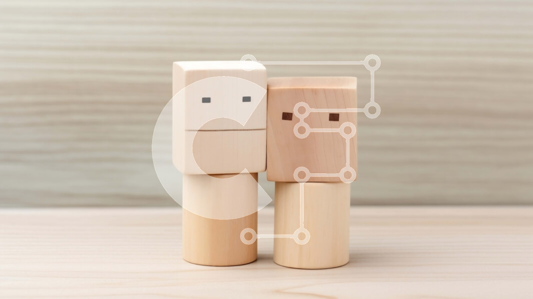 Intra Συλλεκτικό Ξύλινο Παζλ Plywood  4mm - Όμορφη εικόνα ξύλινου ειδωλίου ζευγαριού σε ρουστίκ επιφάνεια Σε Ξύλινο Κουτί - Διαστάσεις: 10x10 cm – 25 κομμάτια