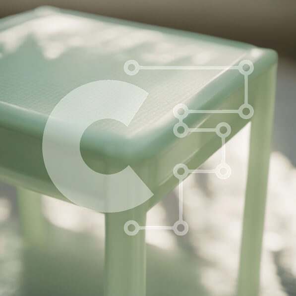 Intra Συλλεκτικό Ξύλινο Παζλ Plywood  4mm - Πράσινο πλαστικό τραπέζι στην επιφάνεια Σε Ξύλινο Κουτί - Διαστάσεις Puzzle: 10x10 cm – 25 κομμάτια