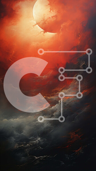 Σετ των 2 Intra Συλλεκτικό Ξύλινο Παζλ Plywood  4mm - Ηλιοβασίλεμα με πανσέληνο στον ουρανό Σε Ξύλινο Κουτί - Διαστάσεις: 10x10 cm – 25 κομμάτια