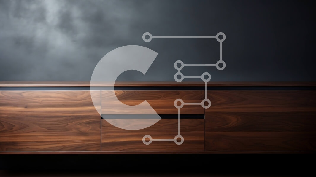 Intra Συλλεκτικό Ξύλινο Παζλ Plywood  4mm - Μοντέρνος μπουφές από ξύλο καρυδιάς με σκούρο φινίρισμα Σε Ξύλινο Κουτί - Διαστάσεις Puzzle: 10x10 cm – 25 κομμάτια