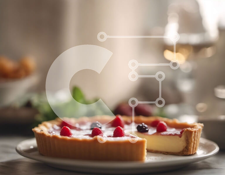 Σετ των 2 Intra Συλλεκτικό Ξύλινο Παζλ Plywood  4mm - Νόστιμη τάρτα μούρων με κρασί Σε Ξύλινο Κουτί - Διαστάσεις: 10x10 cm – 25 κομμάτια