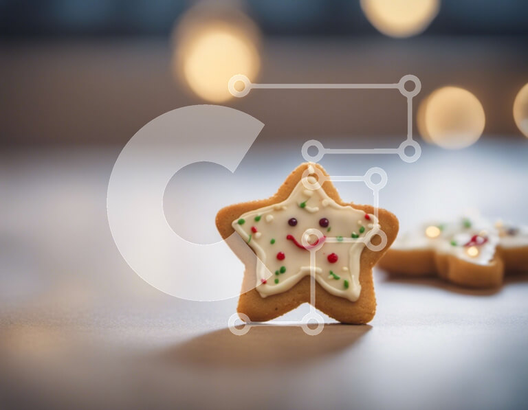 Σετ των 2 Intra Συλλεκτικό Ξύλινο Παζλ Plywood  4mm - Μπισκότα Smiley Face σε σχήμα αστεριού Σε Ξύλινο Κουτί - Διαστάσεις: 10x10 cm – 25 κομμάτια