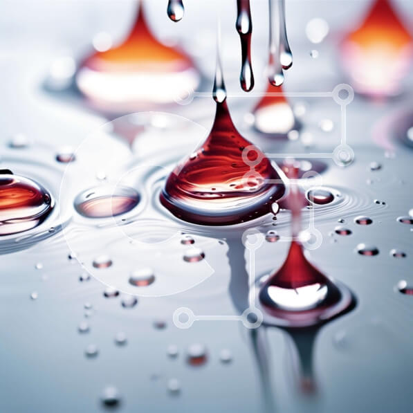 Intra Συλλεκτικό Ξύλινο Παζλ Plywood  4mm - Δονούμενη κινηματογράφηση σε πρώτο πλάνο μιας κόκκινης σταγόνας υγρού σε μια επιφάνεια Σε Ξύλινο Κουτί - Διαστάσεις: 10x10 cm – 25 κομμάτια