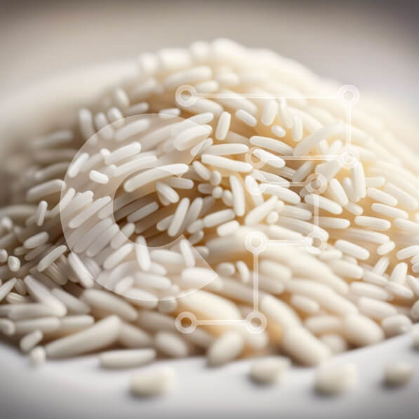 Σετ των 2 Intra Συλλεκτικό Ξύλινο Παζλ Plywood  4mm - Νόστιμη εικόνα ενός σωρού από λευκό ρύζι σε ένα πιάτο Σε Ξύλινο Κουτί - Διαστάσεις: 10x10 cm – 25 κομμάτια