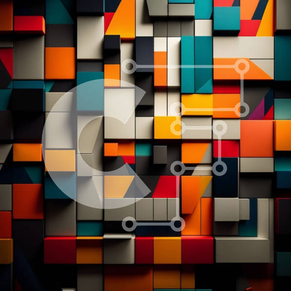 Intra Συλλεκτικό Ξύλινο Παζλ Plywood  4mm - Ζωντανό και εντυπωσιακό 3D αστικό τοπίο με έγχρωμους κύβους Σε Ξύλινο Κουτί - Διαστάσεις Puzzle: 10x10 cm – 25 κομμάτια