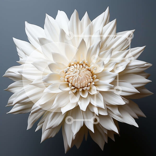 Intra Συλλεκτικό Ξύλινο Παζλ Plywood  4mm - Όμορφη εικόνα ενός λευκού λουλουδιού με πέταλα και κίτρινο κέντρο Σε Ξύλινο Κουτί - Διαστάσεις: 10x10 cm – 25 κομμάτια