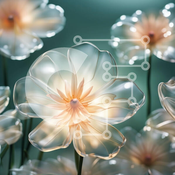 Intra Συλλεκτικό Ξύλινο Παζλ Plywood  4mm - Όμορφη κινηματογράφηση σε πρώτο πλάνο λευκών και κίτρινων λουλουδιών σε πράσινο φόντο Σε Ξύλινο Κουτί - Διαστάσεις: 10x10 cm – 25 κομμάτια