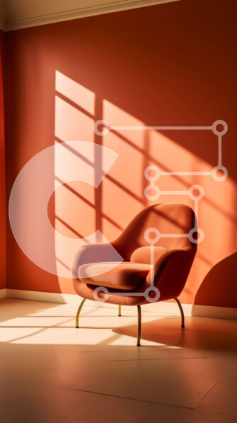 Intra Συλλεκτικό Ξύλινο Παζλ Plywood  4mm - Άνετο κόκκινο δωμάτιο με θέα Σε Ξύλινο Κουτί - Διαστάσεις Puzzle: 10x10 cm – 25 κομμάτια