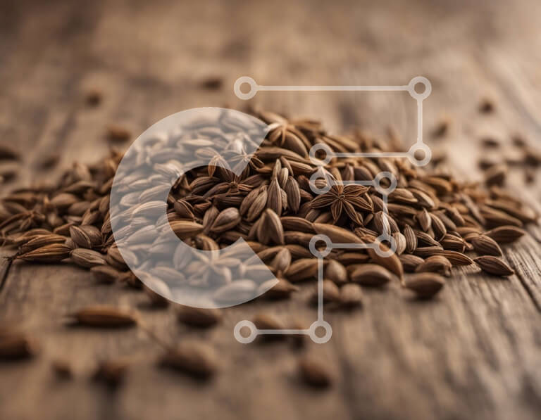 Intra Συλλεκτικό Ξύλινο Παζλ Plywood  4mm - Καφέ σπόροι σε ξύλινη επιφάνεια Σε Ξύλινο Κουτί - Διαστάσεις: 10x10 cm – 25 κομμάτια