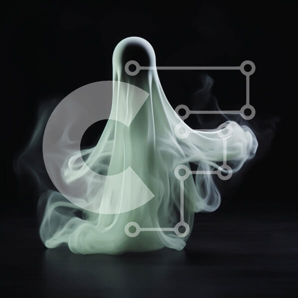 Intra Συλλεκτικό Ξύλινο Παζλ Plywood  4mm - Floating Ghost with Smoke Σε Ξύλινο Κουτί - Διαστάσεις Puzzle: 10x10 cm – 25 κομμάτια