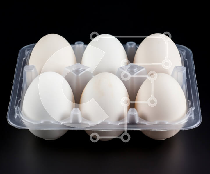 Σετ των 2 Intra Συλλεκτικό Ξύλινο Παζλ Plywood  4mm - Λευκά αυγά σε πλαστικό δίσκο Σε Ξύλινο Κουτί - Διαστάσεις: 10x10 cm – 25 κομμάτια