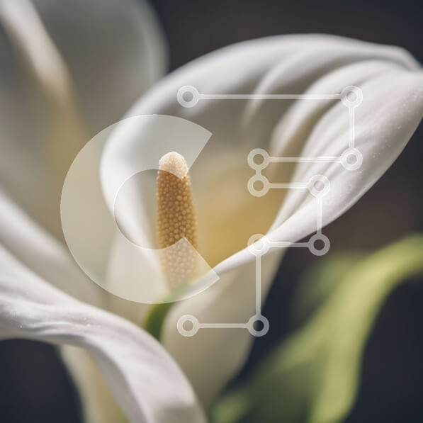 Intra Συλλεκτικό Ξύλινο Παζλ Plywood  4mm - Όμορφο λευκό λουλούδι με κίτρινο στήμονα Σε Ξύλινο Κουτί - Διαστάσεις: 10x10 cm – 25 κομμάτια