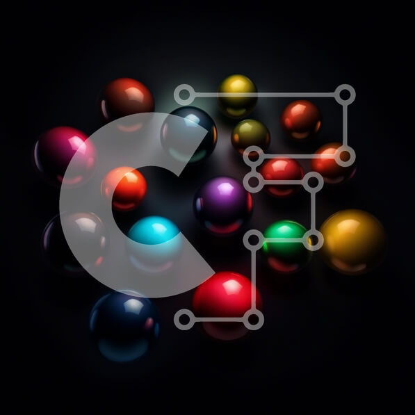 Intra Συλλεκτικό Ξύλινο Παζλ Plywood  4mm - Ζωντανές μπάλες σε σκοτεινό φόντο Σε Ξύλινο Κουτί - Διαστάσεις: 10x10 cm – 25 κομμάτια