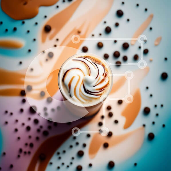 Σετ των 2 Intra Συλλεκτικό Ξύλινο Παζλ Plywood  4mm - Αφεθείτε σε μια γλυκιά απόλαυση - Καφές με σαντιγί και τσιπς σοκολάτας Σε Ξύλινο Κουτί - Διαστάσεις: 10x10 cm – 25 κομμάτια