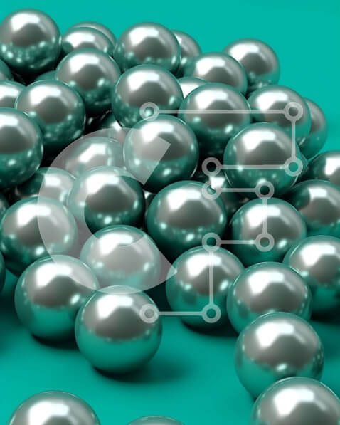 Intra Συλλεκτικό Ξύλινο Παζλ Plywood  4mm - Εκπληκτική εικόνα με ασημένια μαργαριτάρια σε τιρκουάζ φόντο Σε Ξύλινο Κουτί - Διαστάσεις Puzzle: 10x10 cm – 25 κομμάτια