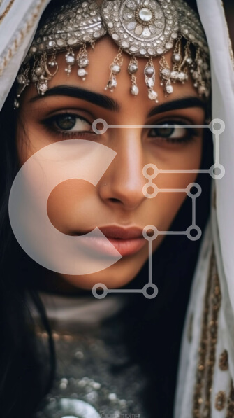 Intra Συλλεκτικό Ξύλινο Παζλ Plywood  4mm - Εκπληκτική φωτογραφία μιας νύφης με λευκό νυφικό και κοσμήματα Σε Ξύλινο Κουτί - Διαστάσεις Puzzle: 10x10 cm – 25 κομμάτια