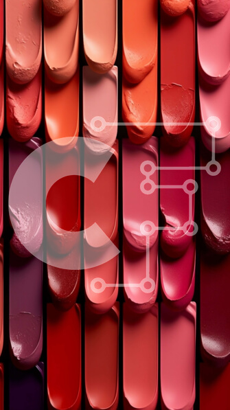 Intra Συλλεκτικό Ξύλινο Παζλ Plywood  4mm - Εκπληκτική κοντινή πλάνο κραγιόν σε διάφορες αποχρώσεις του ροζ, του κόκκινου και του πορτοκαλί Σε Ξύλινο Κουτί - Διαστάσεις Puzzle: 10x10 cm – 25 κομμάτια