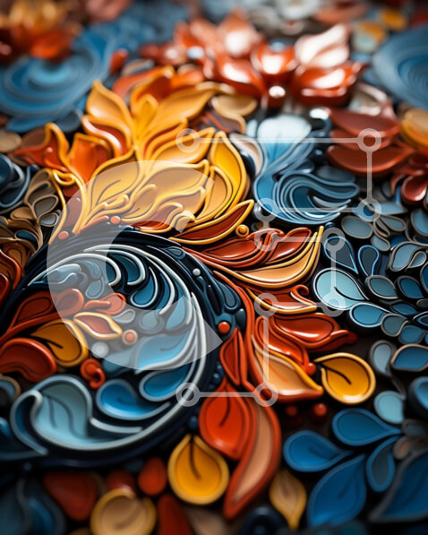 Intra Συλλεκτικό Ξύλινο Παζλ Plywood  4mm - Ζωντανή λουλουδάτη σύνθεση με τριαντάφυλλα, τουλίπες και μαργαρίτες Σε Ξύλινο Κουτί - Διαστάσεις Puzzle: 10x10 cm – 25 κομμάτια