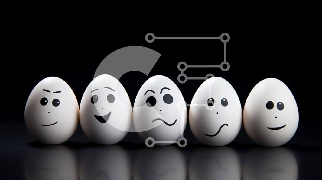 Σετ των 2 Intra Συλλεκτικό Ξύλινο Παζλ Plywood  4mm - Σειρά λευκών αυγών με χαμογελαστά πρόσωπα Σε Ξύλινο Κουτί - Διαστάσεις: 10x10 cm – 25 κομμάτια