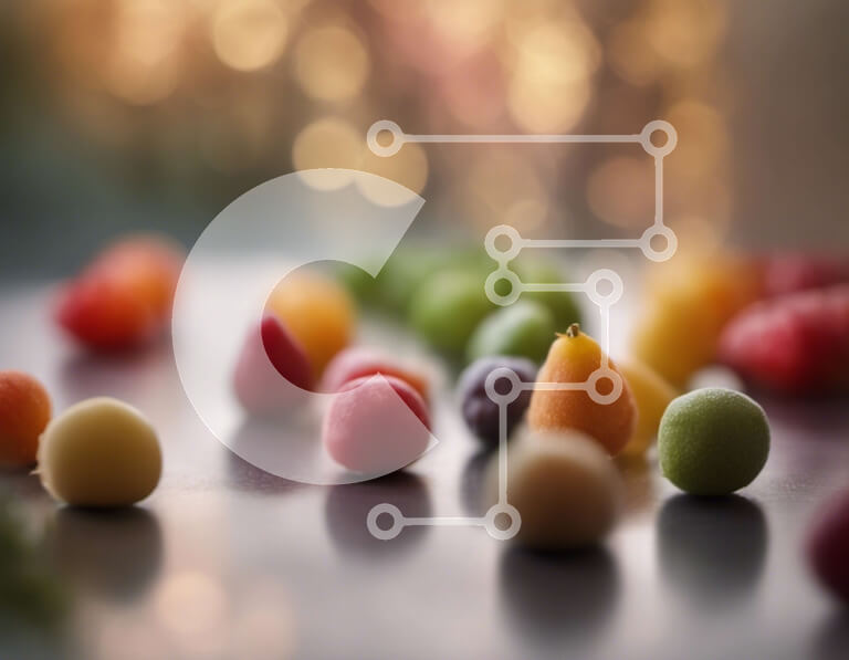 Σετ των 2 Intra Συλλεκτικό Ξύλινο Παζλ Plywood  4mm - Πολύχρωμη σύνθεση φρούτων σε τραπέζι Σε Ξύλινο Κουτί - Διαστάσεις: 10x10 cm – 25 κομμάτια